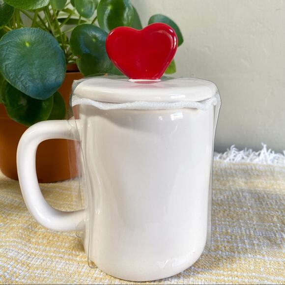 NWT Rae Dunn Love Bug Heart‎ Coffee Mug - Picture 2 of 3